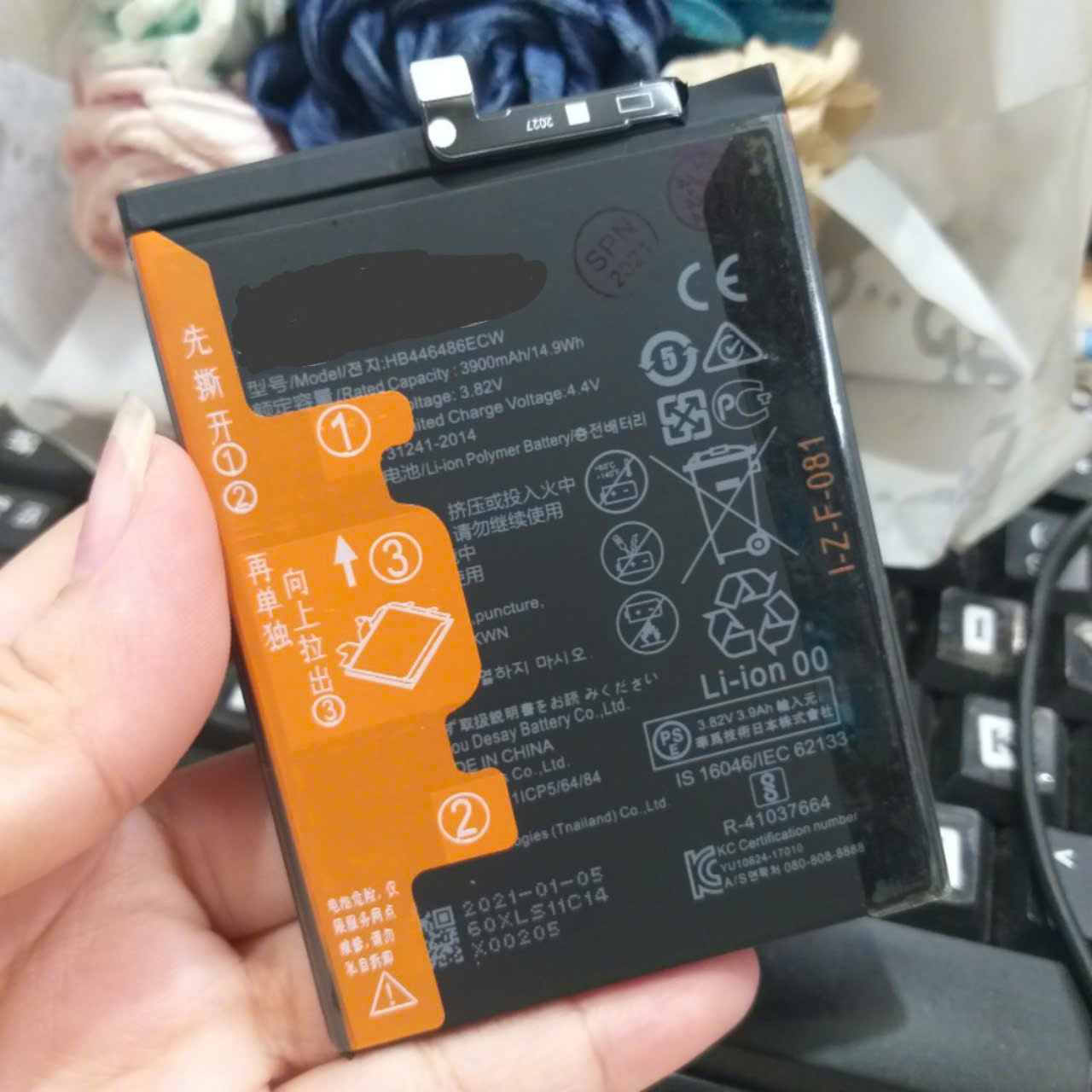 Pin HW Honor 9X HB446486ECW 3900mAh Original Battery